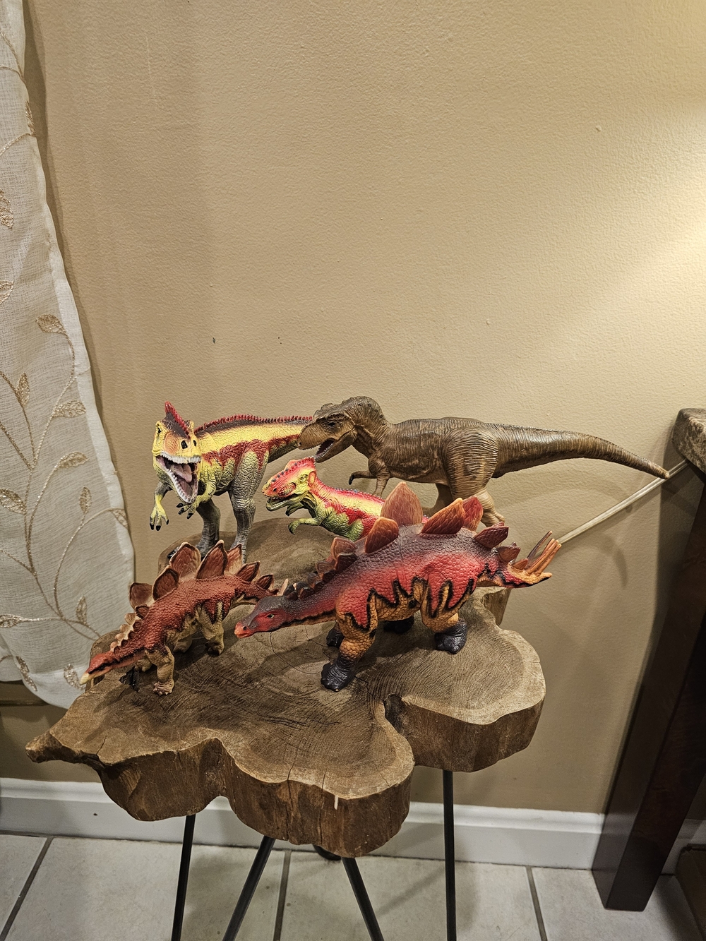 Discovery Kids- Dinosaur Figures Excellent Condition Red And Yellow